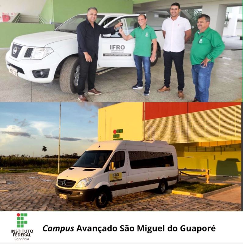 Campus Avançado São Miguel do Guaporé recebe doação de veículos da Reitoria