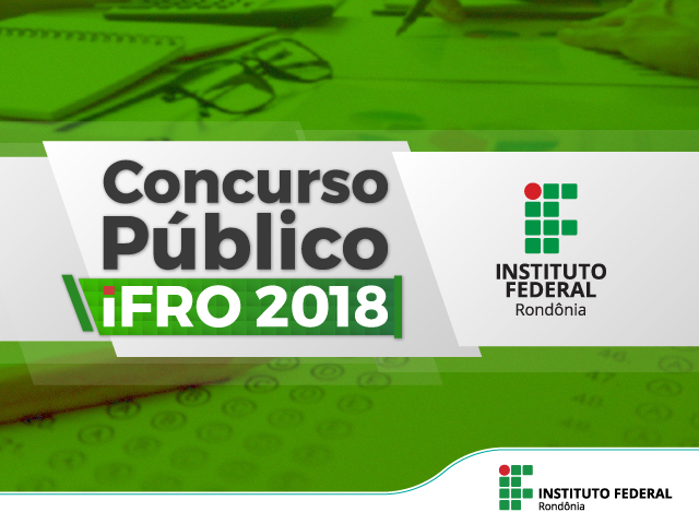 Comunicado Oficial Concurso IFRO 2018