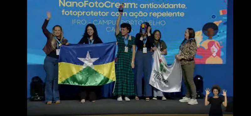 Alunas do IFRO Campus Calama conquistam prêmio nacional da Samsung com creme dermatológico multifuncional