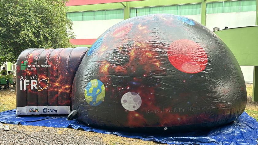 Astro IFRO recebe o planetário móvel no Campus Calama