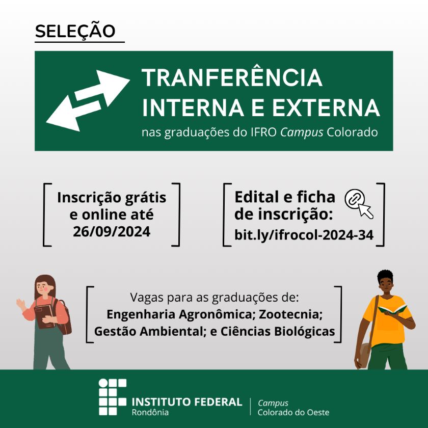 Post Seleção Transferência cursos IFRO COL 2024 2 v1