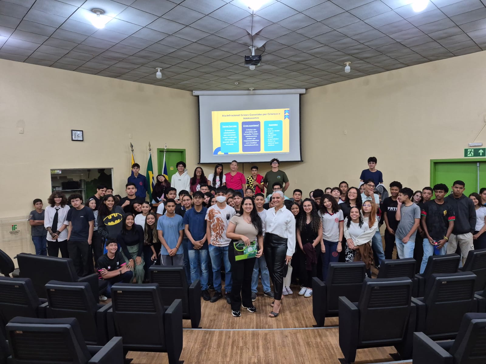 Campus Porto Velho Zona Norte promove palestra sobre o papel do Conselho Tutelar para estudantes do Projeto Partiu IF