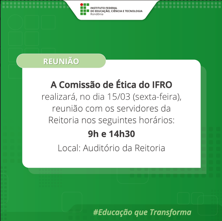 Comissão de ética IFRO