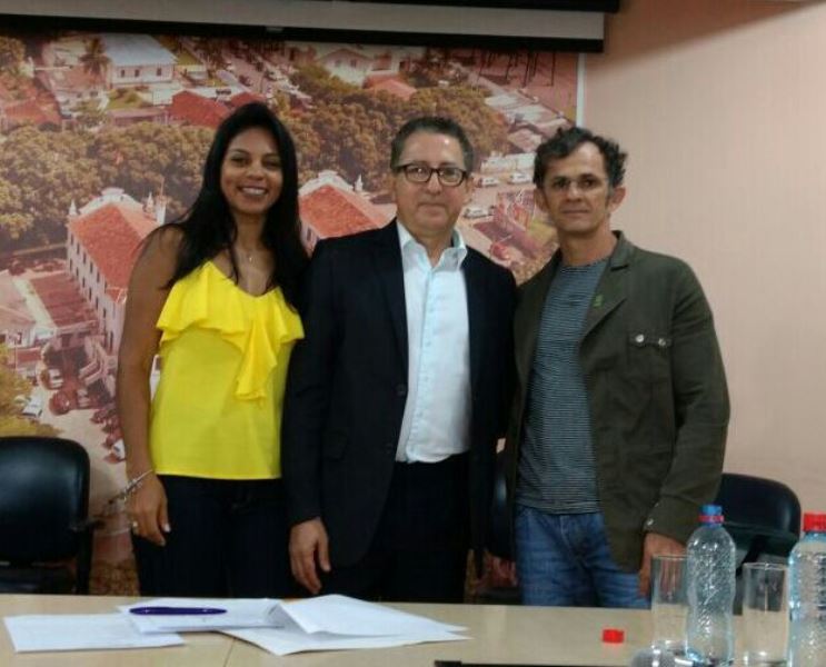 Presidente da Fapero Giselle Andrade e Sergio Loss