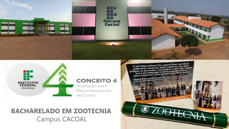 Bacharelado em Zootecnia do Campus Cacoal recebe nota 4 em avaliação do MEC