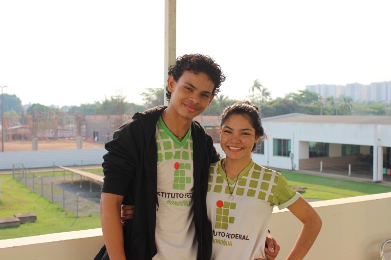 12 Ananias Kaled Rodrigues Regis e Ana Karolyne Rodrigues Regis estudam no Campus Porto Velho Calama