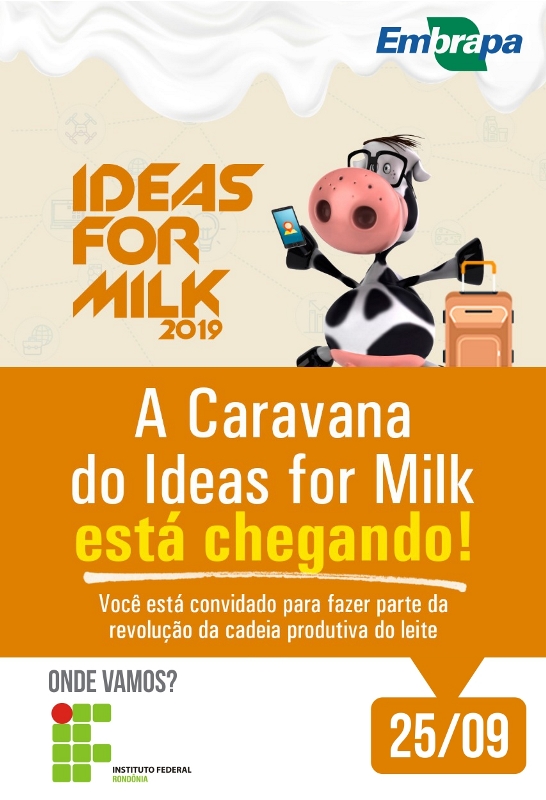 Caravana do Ideas for Milk estará em Porto Velho dia 25 de setembro