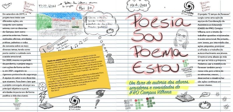 Campus Vilhena fará o lançamento do livro “Poesia Sou Poema Estou”