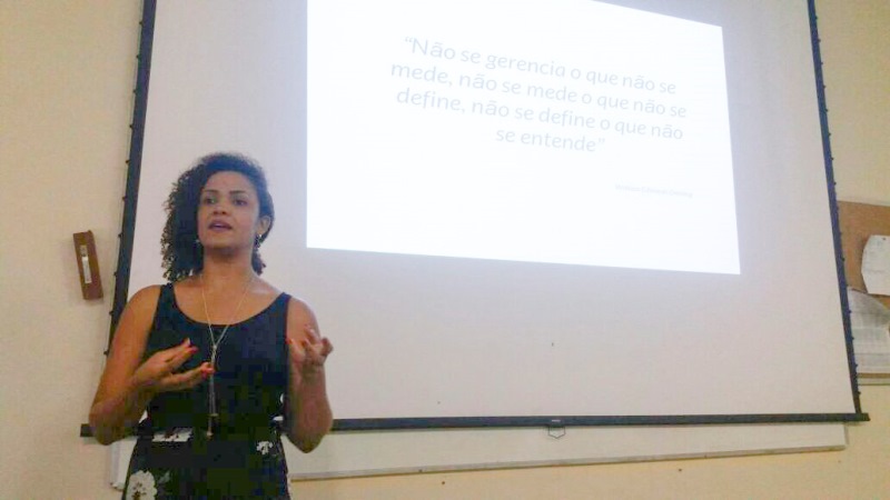 A palestrante convidada foi a Assessora de Projetos na Coordenação da Secretaria Executiva do Gabinete do Governador do Estado de Rondônia, Maila Andrade de Souza
