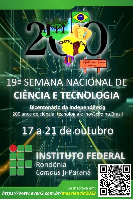 Campus Ji-Paraná realiza a 19º Semana Nacional de Tecnologia entre os dias 17 e 21 de outubro