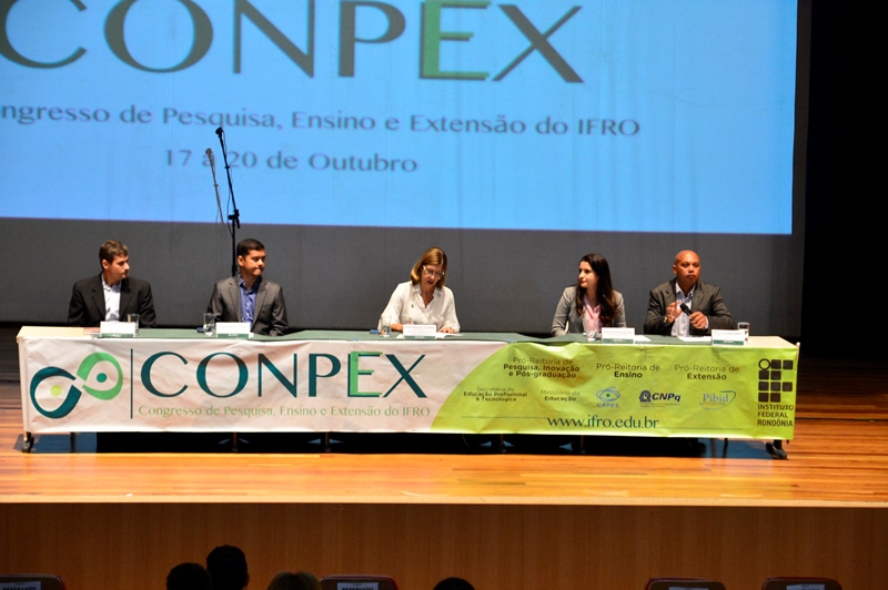 Mesa de abertura do CONPEX 2017