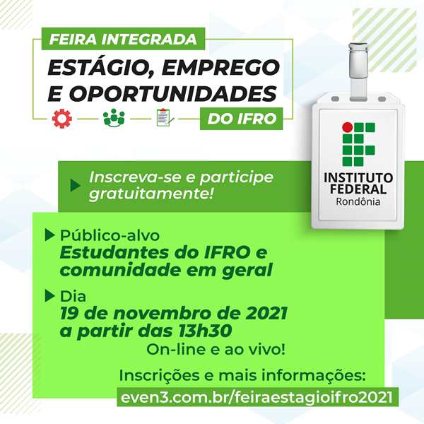 POST I Feira int Emprego estagio oport IFRO v2