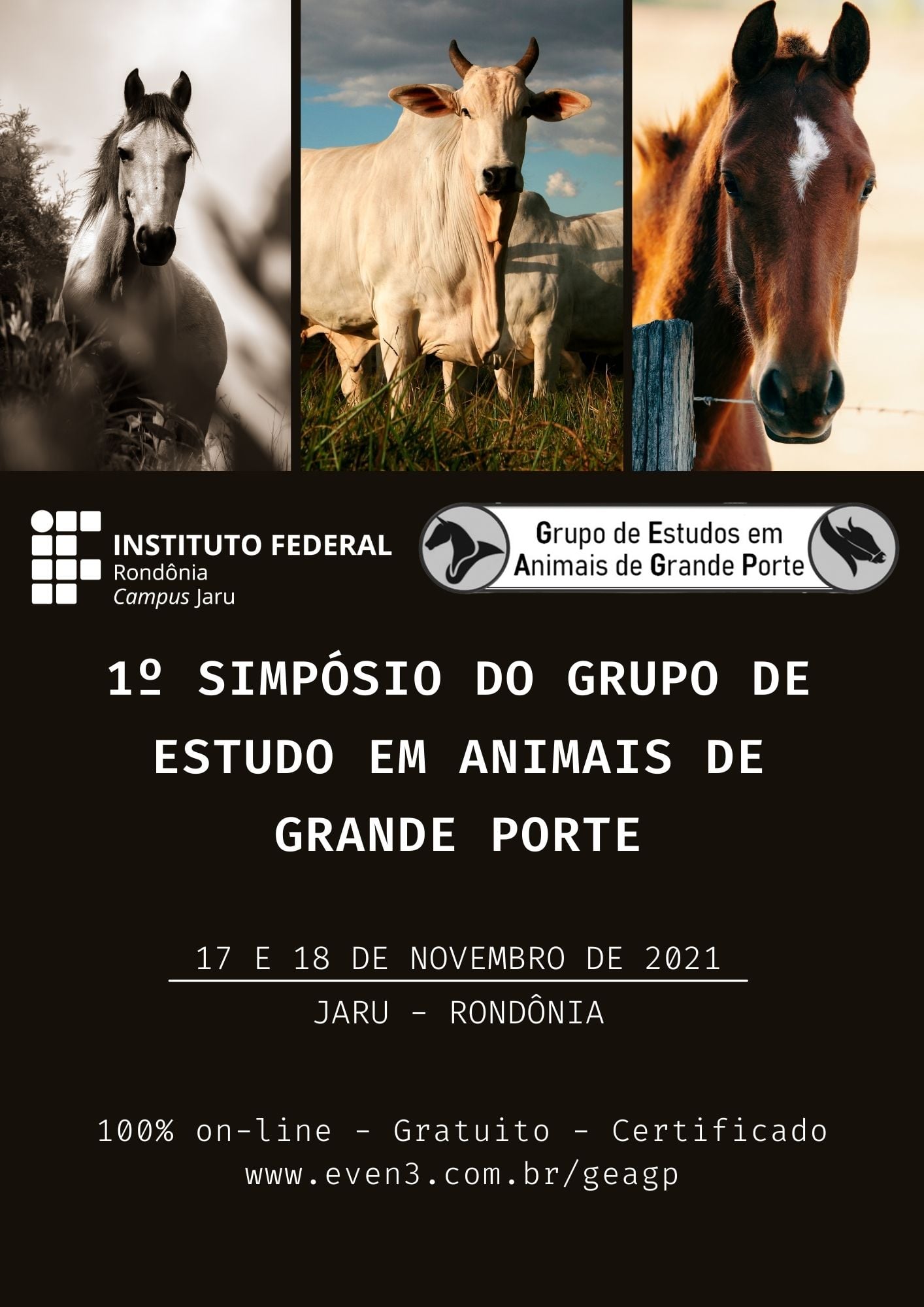 Campus Jaru promove o 1º Simpósio do Grupo de Estudos em Animais de Grande Porte (GEAGP)