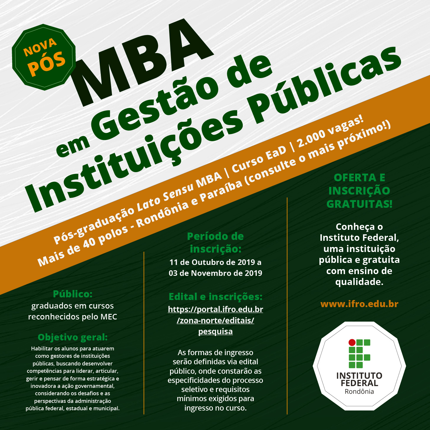 Campus Porto Velho Zona Norte prepara início de MBA