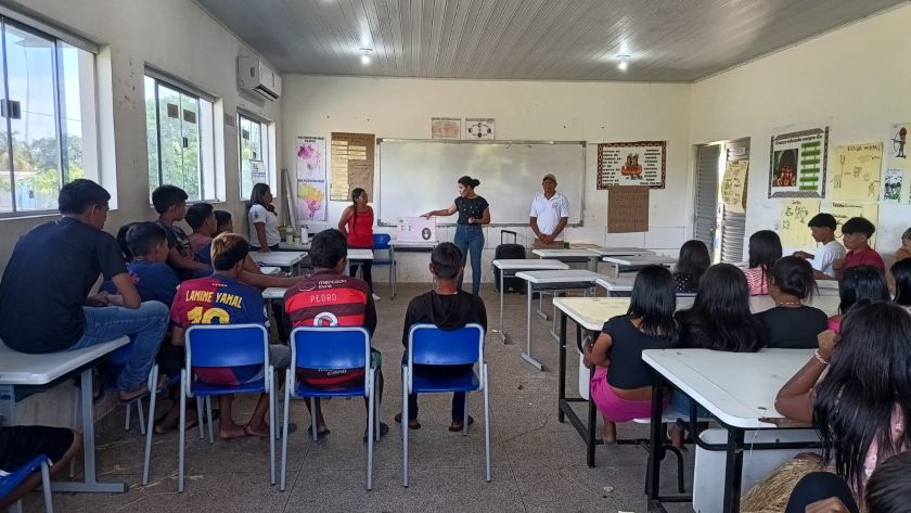 Projeto Viva Saúde realiza ação de educação em saúde para adolescentes na Aldeia Indígena Laje Velho
