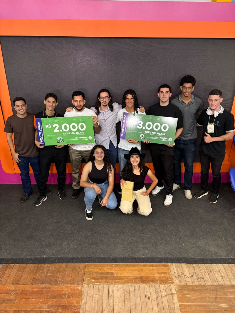 Estudantes do Campus Ariquemes conquistam 3º e 4º lugar na Maratona de Inovação da 12ª Rondônia Rural Show Internacional