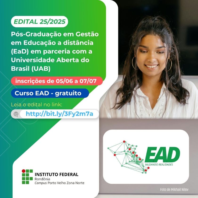 Campus Porto Velho Zona Norte abre 200 vagas para Pós-Graduação em Gestão em Educação a Distância