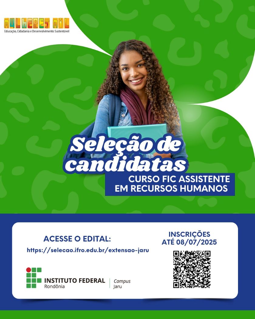 JARU MULHERES MIL ASSISTENTE EM RECURSOS HUMANOS ALUNAS
