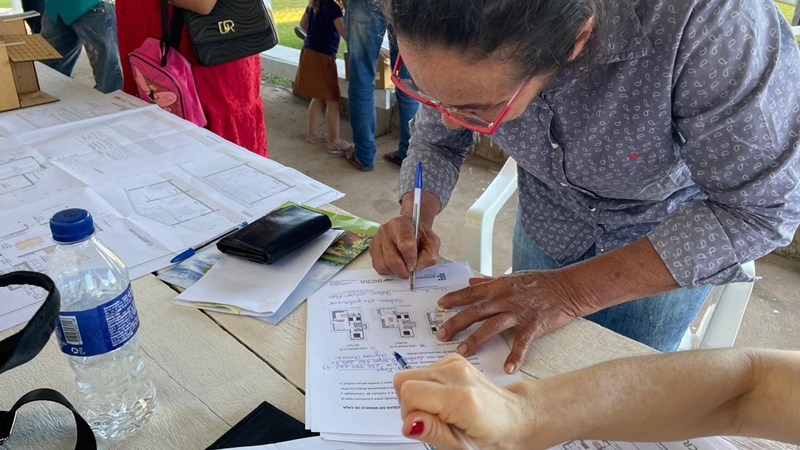 Investimentos em habitação rural chegam ao Assentamento Águas Claras, em Vilhena, por meio do Morar+Rural