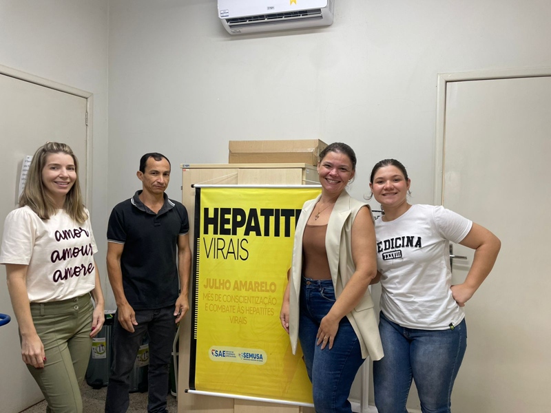 Campus Cacoal realiza ação em alusão ao Julho Amarelo para os servidores