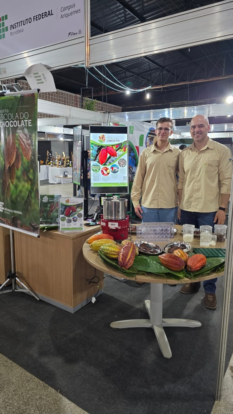 Projeto “Escola do Chocolate” do IFRO participa da programação da 40ª Exposição Agropecuária de Ariquemes