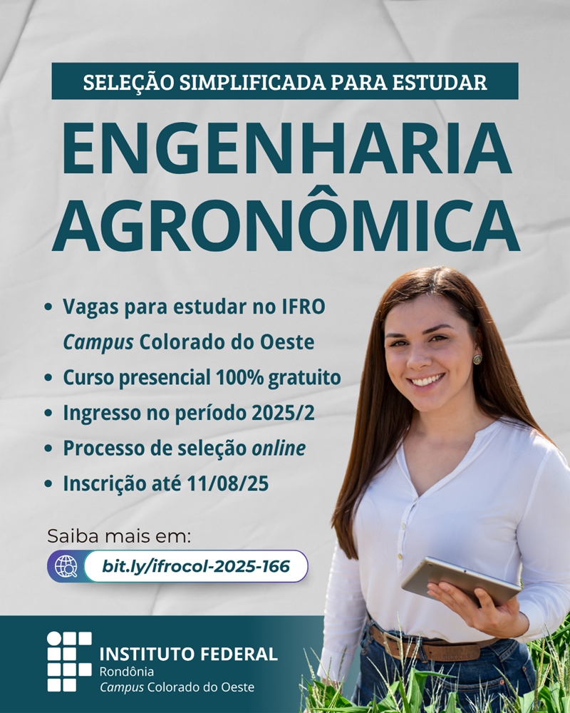 Post Seleção Remanescentes Graduação IFRO Colorado PSE 2025 2
