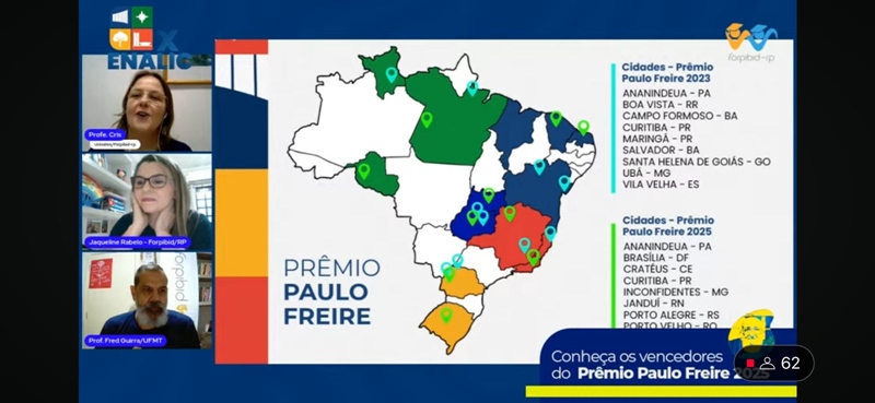 Campus Porto Velho Zona Norte é premiado nacionalmente no Prêmio Paulo Freire com projeto da Licenciatura em Pedagogia e PIBID