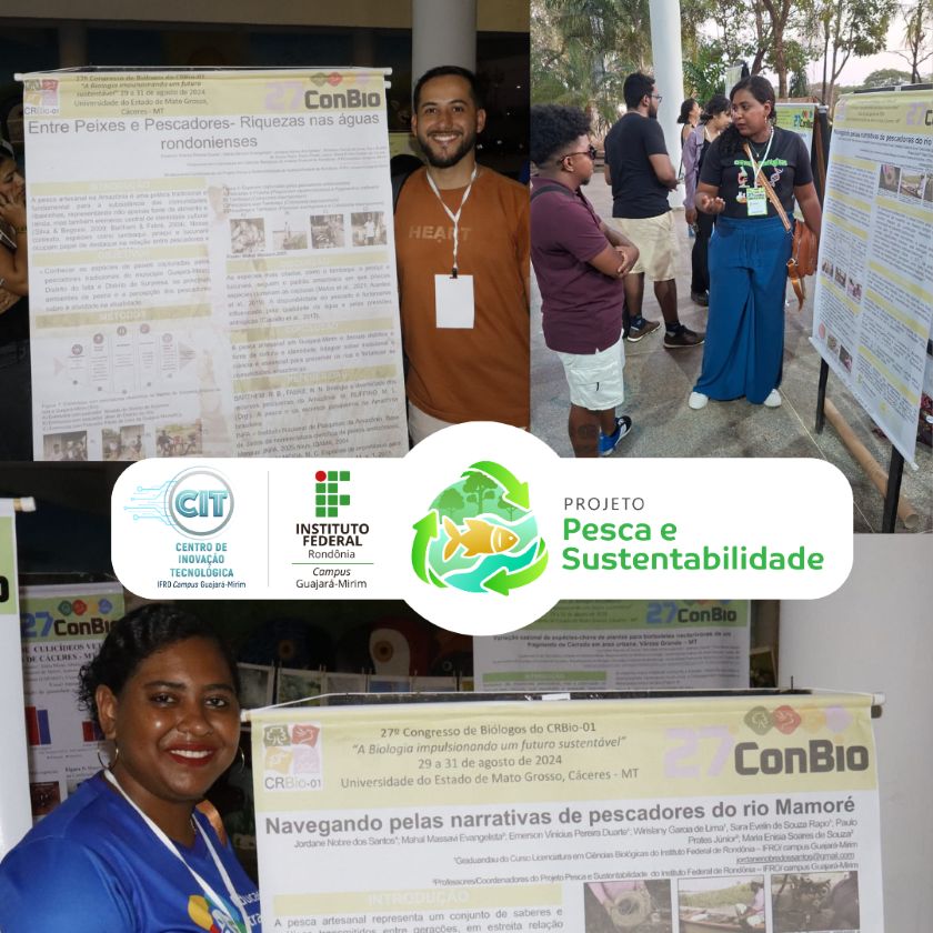 Bolsistas do Projeto Pesca e Sustentabilidade participam do 27º Congresso de Biólogos do Conselho Regional de Biologia da 1ª Região