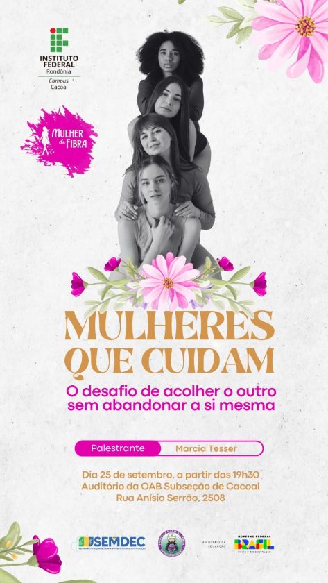 Projeto Mulher de Fibra é lançado em Cacoal com cursos gratuitos para cuidadoras de idosos