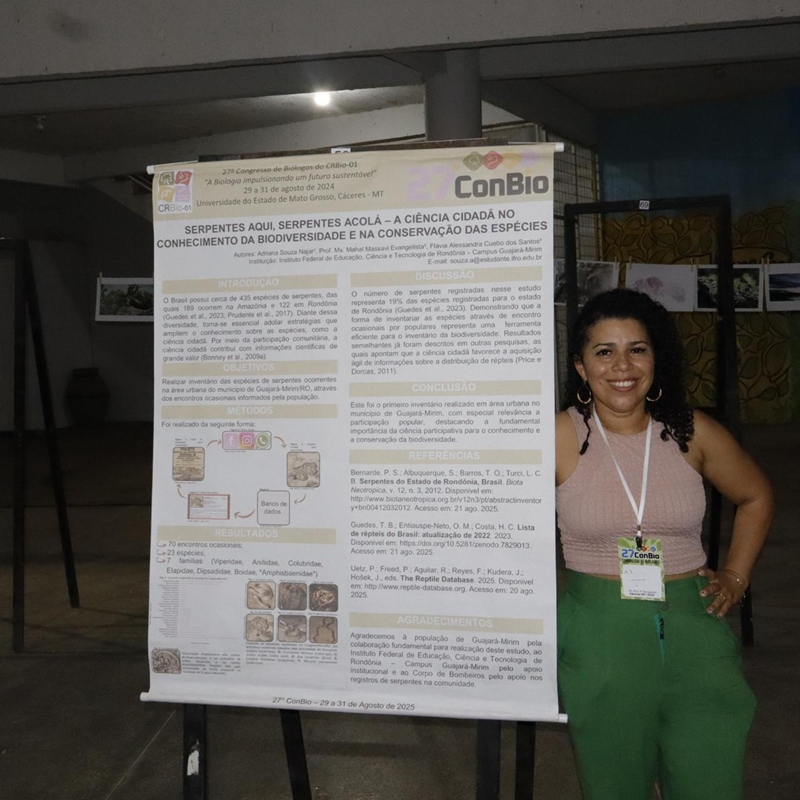 Alunos do Campus Guajará-Mirim são premiados em Congresso Nacional de Biologia