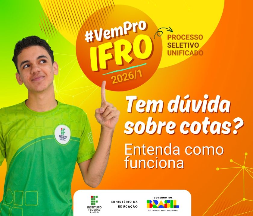 PSU IFRO 2026/1 prevê vagas para ações afirmativas, inclui...