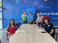 Gravação_do_IFCAST_com_professora_Iranira_e_Angélica_Bechara