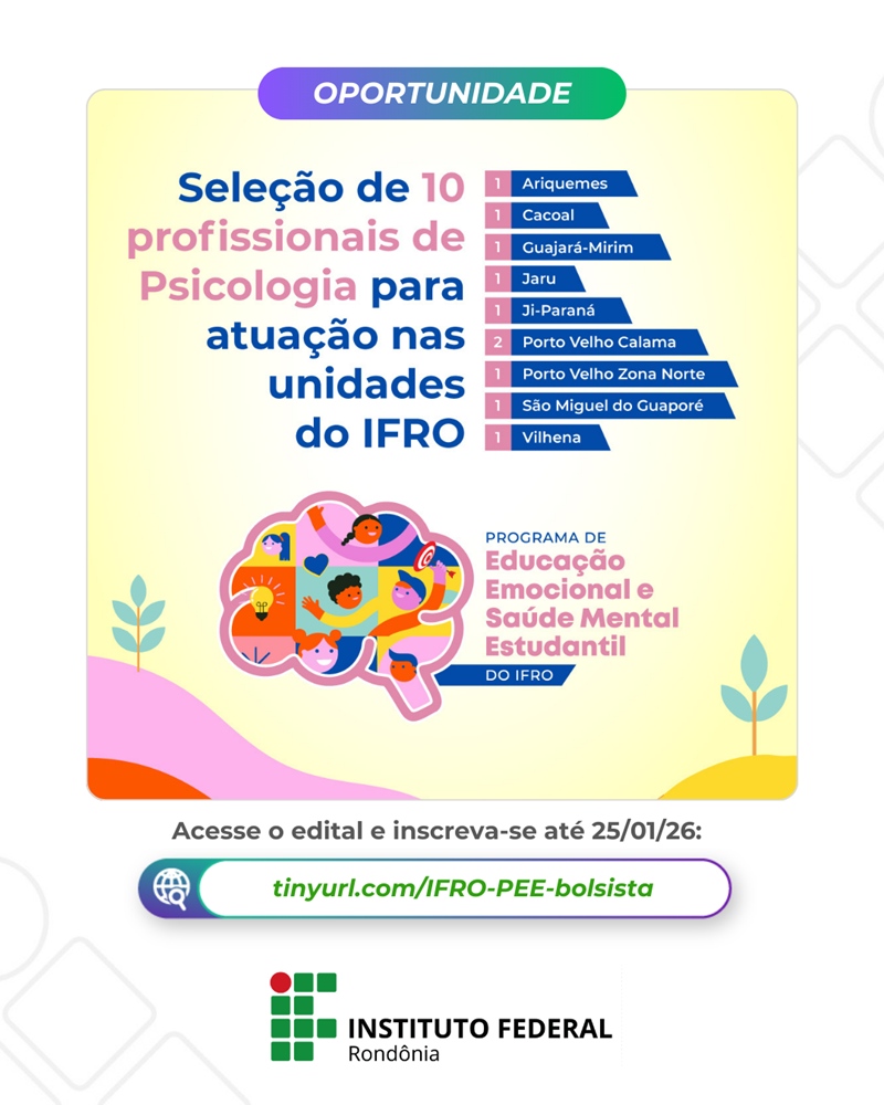 POST Edital educacao emocional IFRO