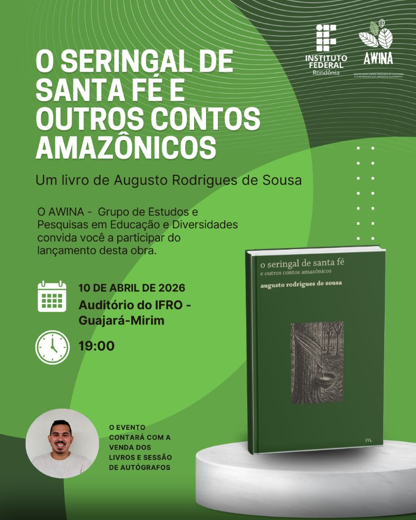 Docente do Campus Guajará Mirim lança livro 