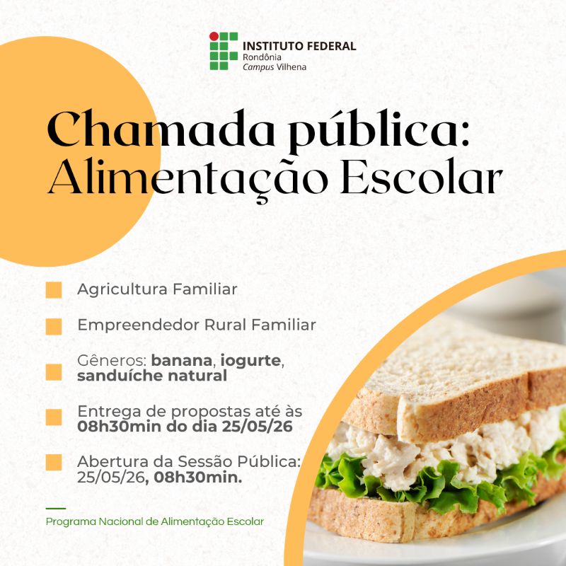 Chamada Pública faz aquisição da agricultura familiar para alimentação escolar dos estudantes de Vilhena