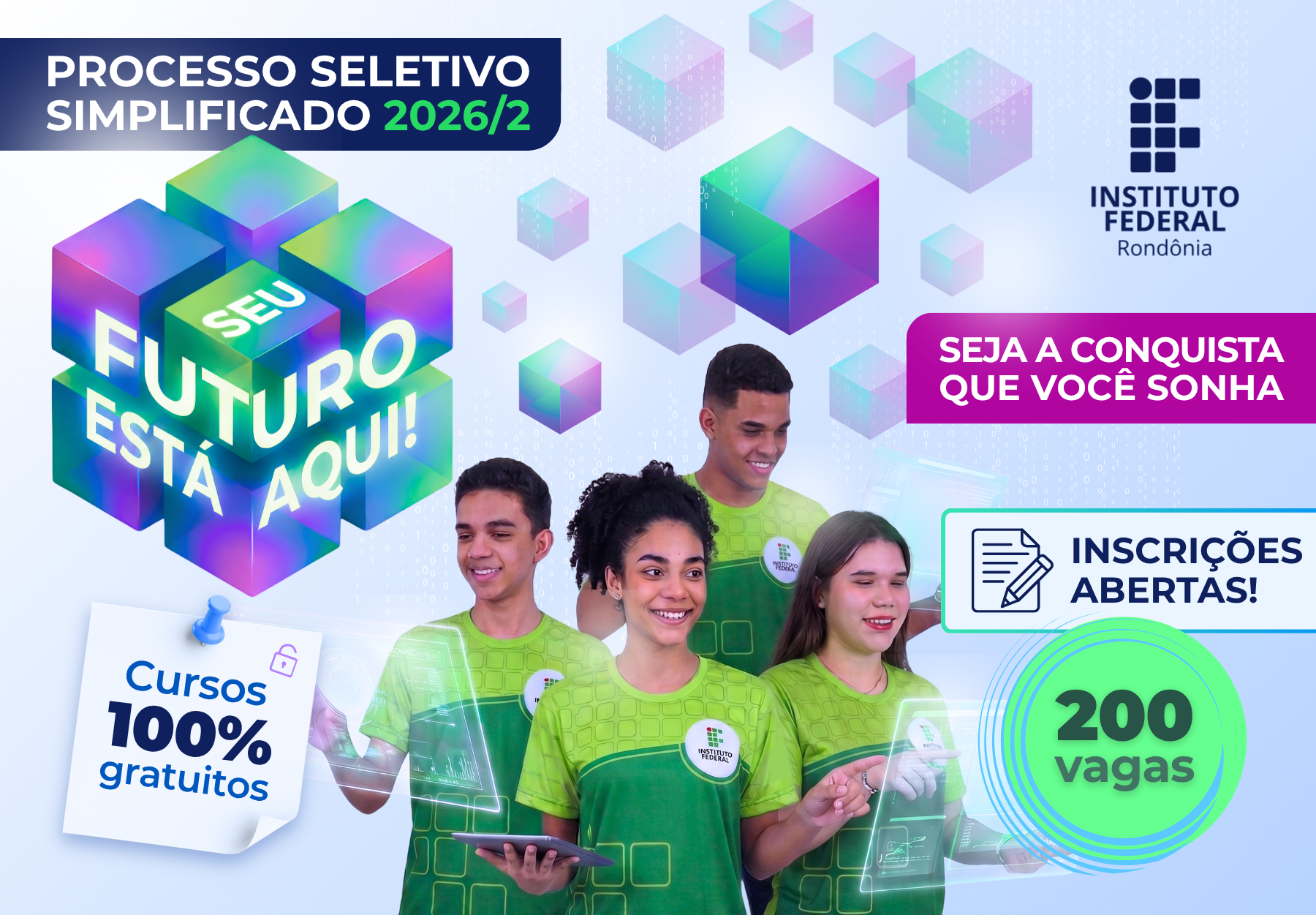 IFRO publica editais do Processo Seletivo Simplificado 2026/2